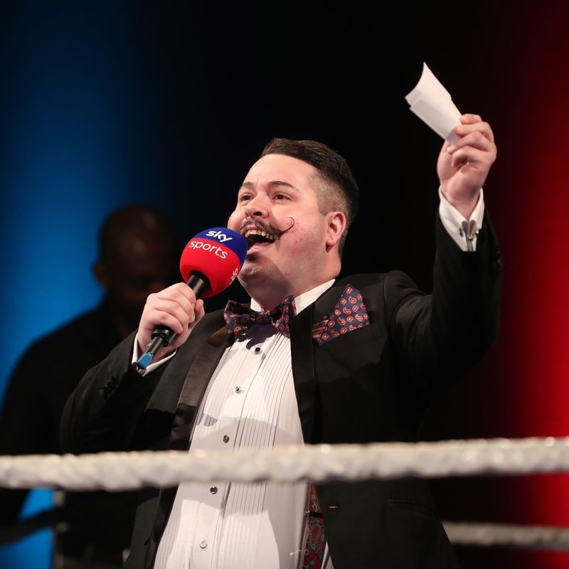 Jonathan Millard at a professional boxing event
